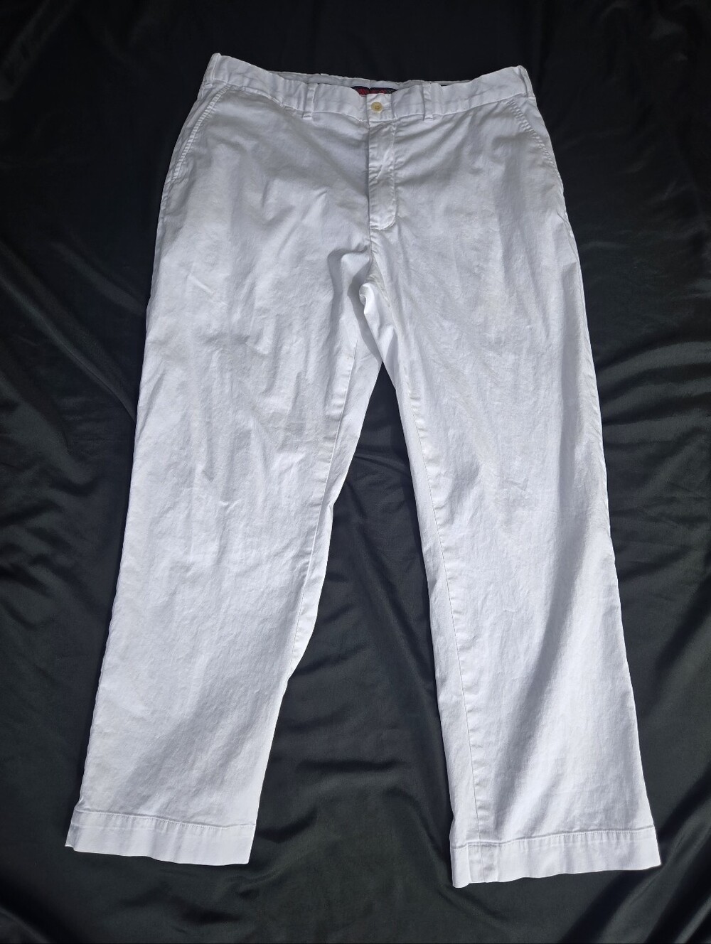 Men's White Classic Chino Pants - Slim‎ Straight Fit